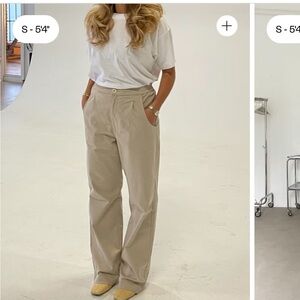 Djerf Avenue Women's Tan Trousers